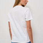 T-shirt donna girocollo bianca EMILIE 03994H MC2 SAINT BARTH 