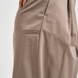 Pantalone donna palazzo sartoriale tortora A04638 01037149 PESERICO 