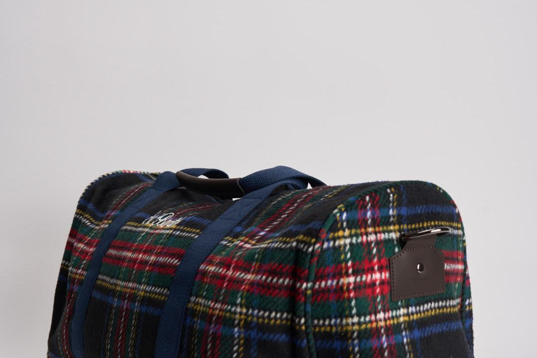 Borsone uomo da viaggio tartan JETLEGWOOL TART61EMB MC2 SAINT BARTH 