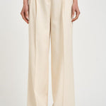 Pantalone donna gamba larga avorio 106918 A2W6C00 PINKO 