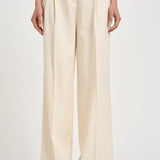Pantalone donna gamba larga avorio 106918 A2W6C00 PINKO 