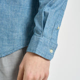 Camicia uomo in denim chiaro 710548538 001 RALPH LAUREN 
