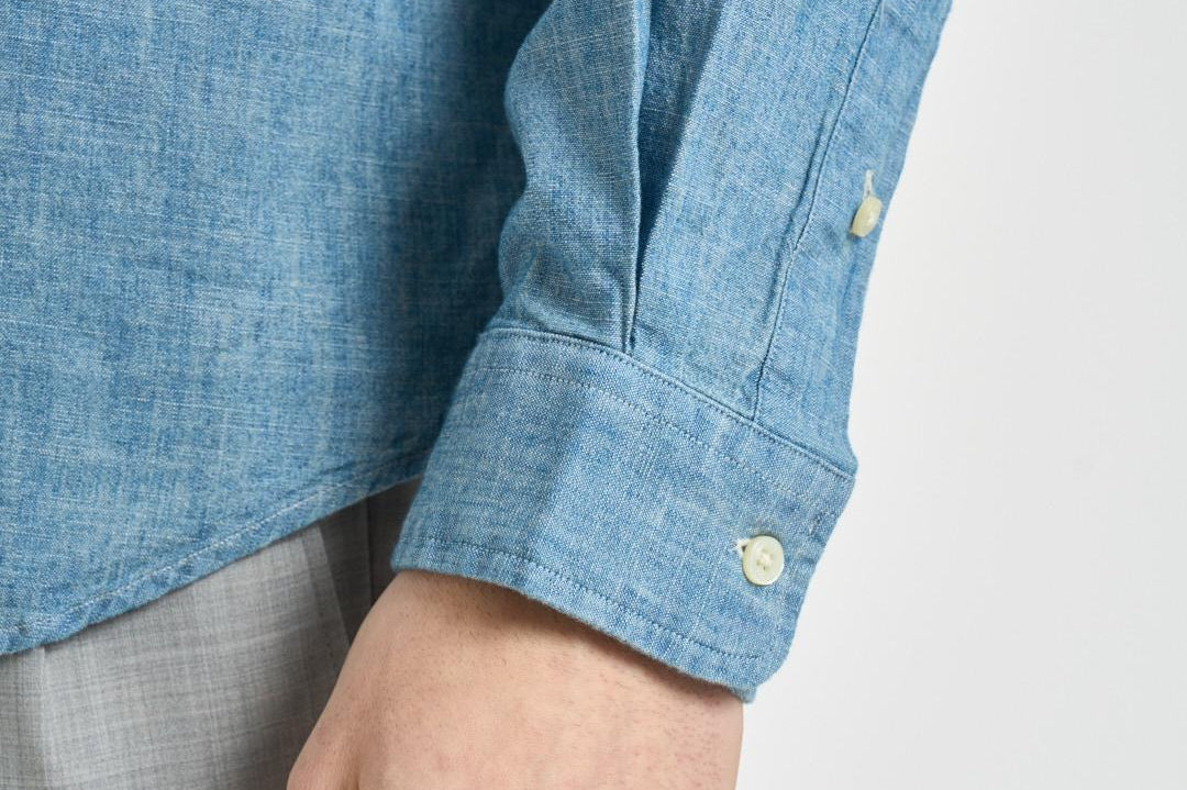 Camicia uomo in denim chiaro 710548538 001 RALPH LAUREN 