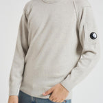 Maglia Lambswool uomo grigia 19CMKN707A 110149AM13 CP COMPANY 