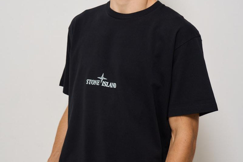 T-shirt uomo girocollo nera 21002RC S0137V0029 STONE ISLAND 