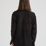 Camicia donna trasparente nera. 14096 8003NERO FORTE FORTE 