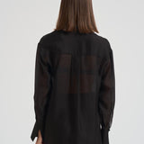 Camicia donna trasparente nera. 14096 8003NERO FORTE FORTE 