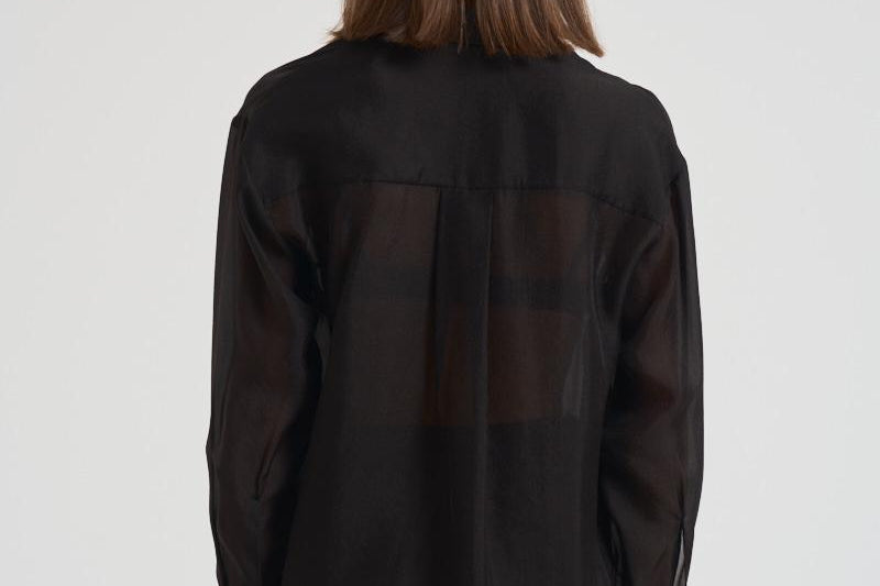 Camicia donna trasparente nera. 14096 8003NERO FORTE FORTE 