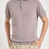 Polo uomo in maglia viola chiaro M060526 119 ACCADEMIE TESSILI 