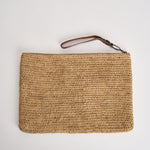 Pochette donna Ampy in rafia beige AMPY TEA IBELIV 