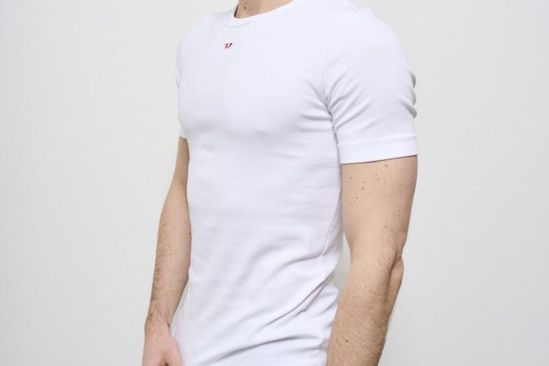 T-shirt uomo girocollo bianca A14950 0EJAI100 DIESEL 