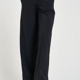 Pantalone donna gamba larga nero 26854 10BLACK RRD 