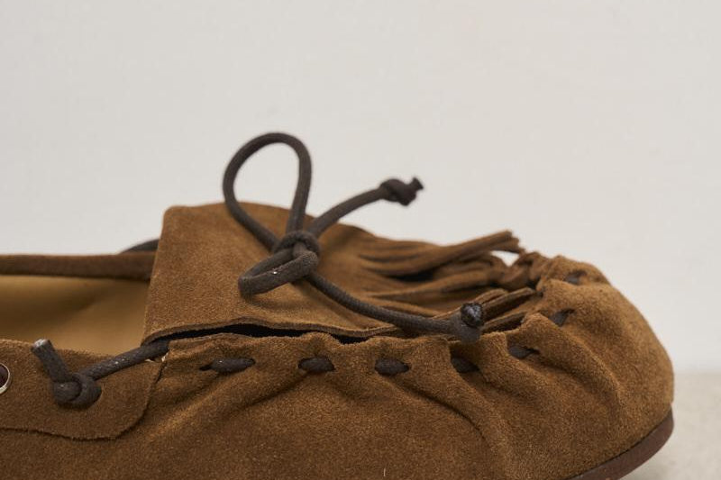 Mocassino donna in suede marrone D070277 MARRONE P.a.r.o.s.h. 