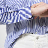 Camicia donna a righe celeste 211891419 001 RALPH LAUREN 