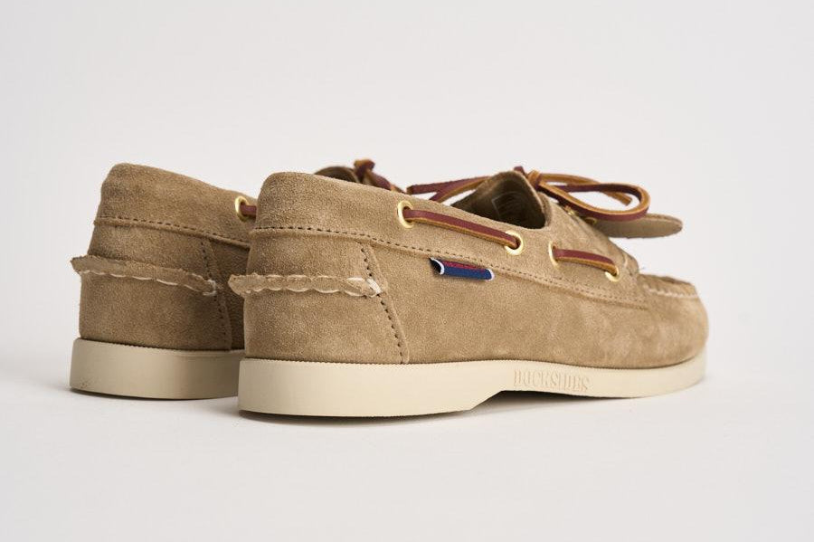 Mocassino donna Portland da barca in suede taupe 77131JW AF0 SEBAGO 