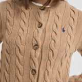 Cardigan donna cammello 211972104 001 RALPH LAUREN 