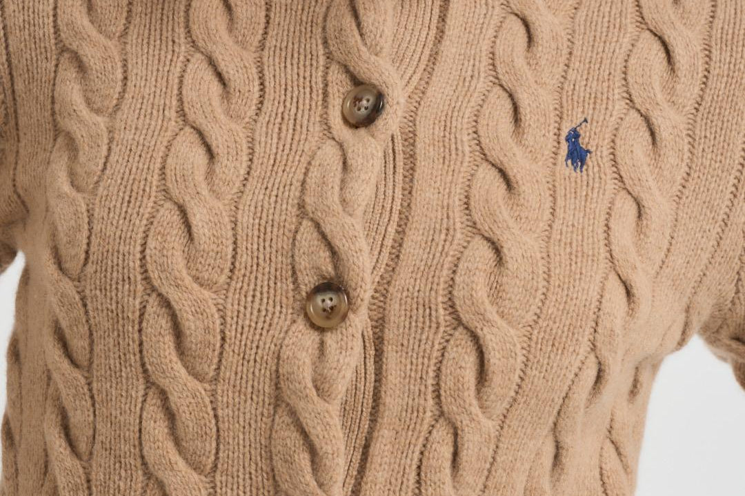 Cardigan donna cammello 211972104 001 RALPH LAUREN 