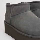 Stivale donna platform Ultra mini grigio 1135092 CHARCOLE UGG 