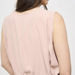 Top donna rosa cropped F5SS11 F47 LIVIANA CONTI 