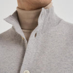 Giacca uomo in maglia grigio chiaro AALKTJT1 AA65015915BC LARDINI 