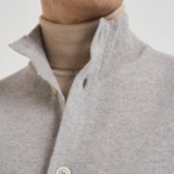 Giacca uomo in maglia grigio chiaro AALKTJT1 AA65015915BC LARDINI 