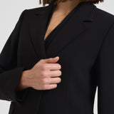Blazer donna monopetto in cady nero LINZ 001 MAX MARA STUDIO 