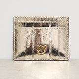 Portacarte donna oro metallizzato 103762 A26XZZLQ PINKO 