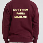 Felpa uomo girocollo bordeaux SW149 CO127WINE DROLE DE MONSIEUR 