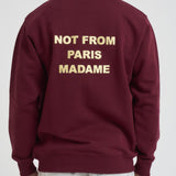 Felpa uomo girocollo bordeaux SW149 CO127WINE DROLE DE MONSIEUR 