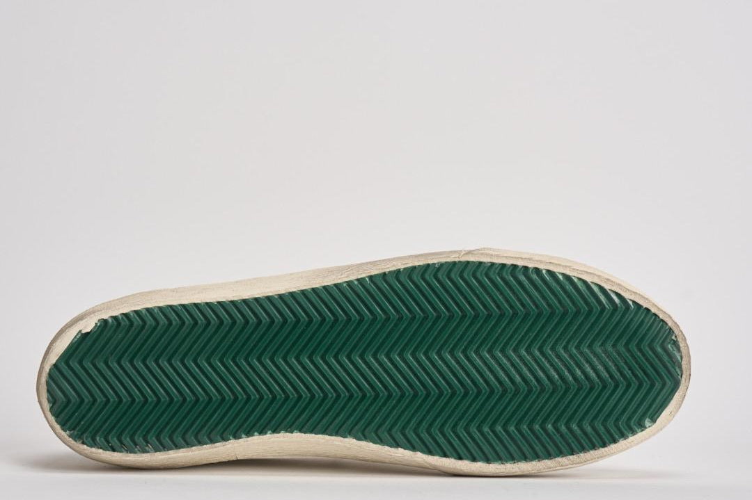 Sneakers uomo Super-star bianca e verde GMF00101 F00811310502 GOLDEN GOOSE 