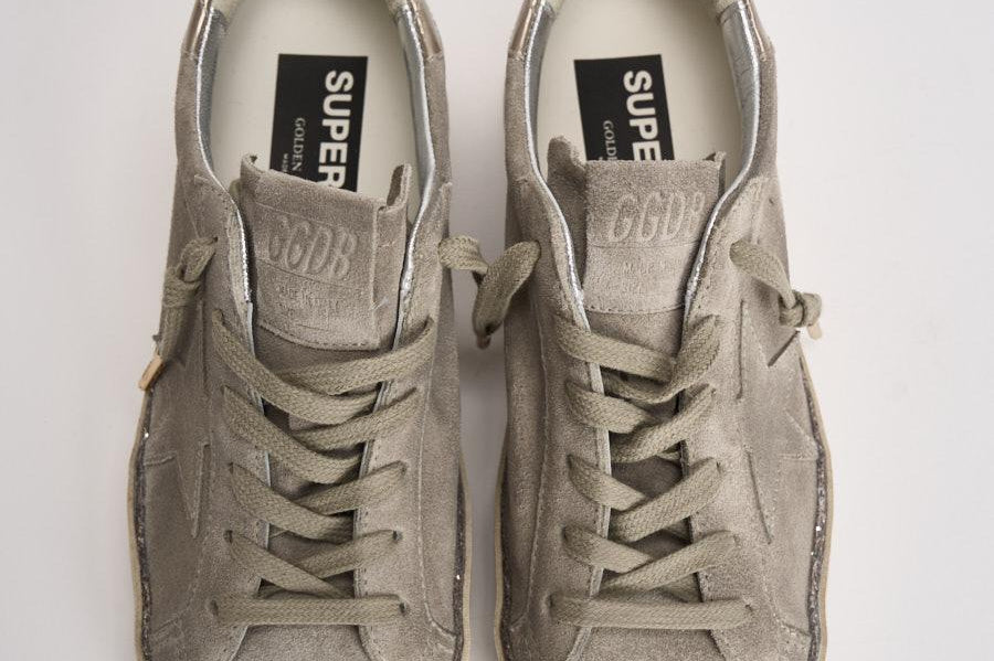 Sneakers donna Super-Star in suede grigio GWF00857 F00805915864 GOLDEN GOOSE 