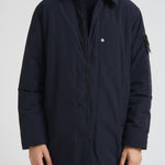 Cappotto uomo Micro Twill midi blu 7100007 S0026V0020 STONE ISLAND 