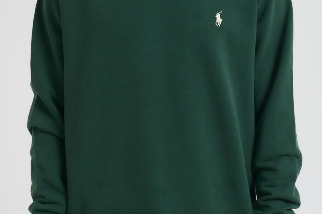 Felpa girocollo uomo verde 710916689 033 RALPH LAUREN 