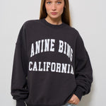 Felpa donna girocollo Miles nera 100025 009 ANINE BING 