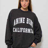Felpa donna girocollo Miles nera 100025 009 ANINE BING 