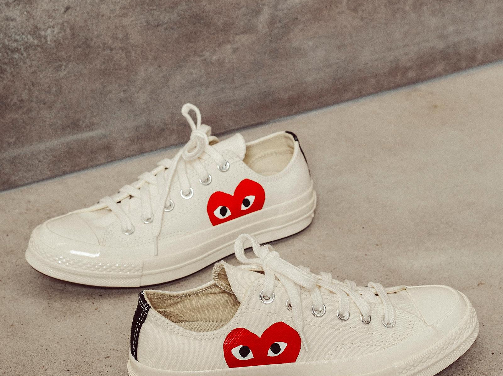 Converse x Comme des Garçons PLAY Sneaker bassa Chuck 70 K111 WHITE COMME DES GARCON PLAY 