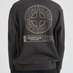 Felpa uomo girocollo oversize grigia 6100018 S0195V0062 STONE ISLAND 