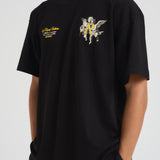 T-shirt uomo nera con stampe MLM100369 JETBLACK REPRESENT 