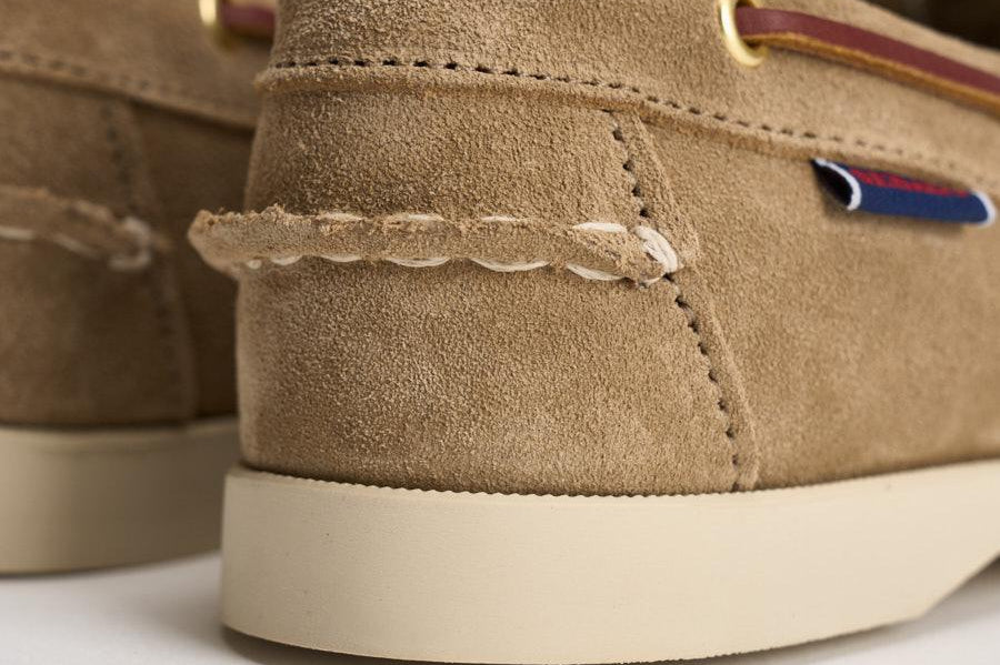 Mocassino donna Portland da barca in suede taupe 77131JW AF0 SEBAGO 