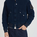 Giacca uomo a costine blu scuro 4100123S0J10 V0021 STONE ISLAND 