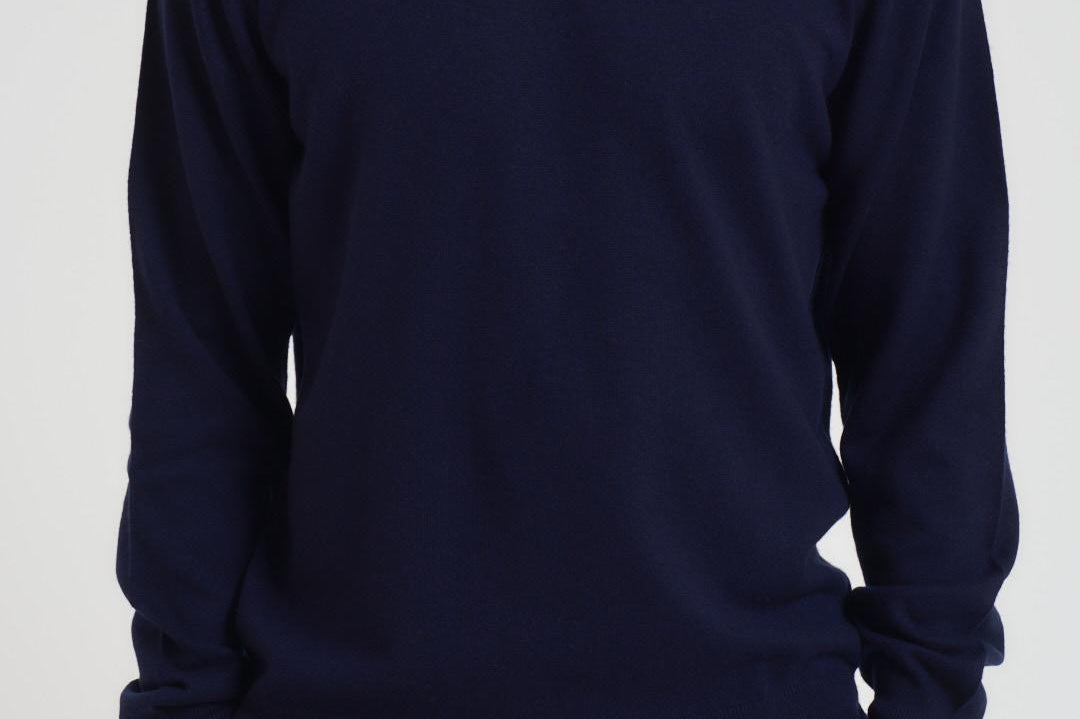 Maglia uomo girocollo blu notte DC918022 NAVY DELLA CIANA CASHMERE 