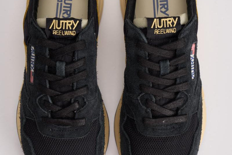 Sneakers uomo Reelwind Low in suede nero WWLM UT21 AUTRY 