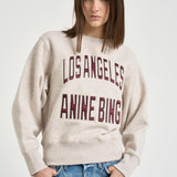 Felpa donna grigio e bordeuax 11677 BGI15OATMEAL ANINE BING 