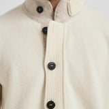 Cardigan uomo con bottoni panna 5100047 S00A3V0093 STONE ISLAND 