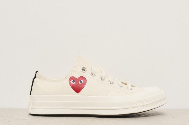 Sneakers Converse unisex Chuck 70 panna K128 WHITE COMME DES GARCON PLAY 