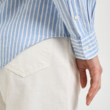 Camicia donna a righe celeste 211971514 503 RALPH LAUREN 
