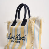 Borsa donna Vanity a righe gialla e bianca VANITY 02600L MC2 SAINT BARTH 