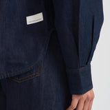 Camicia over in denim donna AZ01V86 BLU NINE IN THE MORNING 