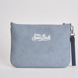 Pochette donna Parisienne Corduroy a coste celeste PARISIENNE COURD36 MC2 SAINT BARTH 