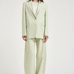Giacca donna monopetto verde pastello 106529A2W6 FAITHS79 PINKO 